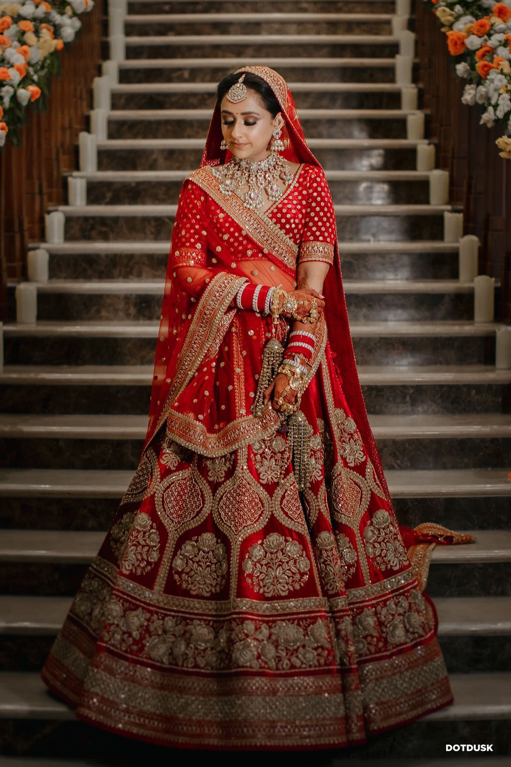 Bridal Indian Red Wedding Royal Haute Couture Lehenga BRID709NSP - Siya Fashions