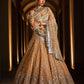 Gold Bridal Lehenga Choli In Net With Mirror Sequin Work SIYAINSP909 - Siya Fashions