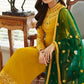 Gold Yellow Churidar In Georgette Fabric SIYA0299 - Siya Fashions