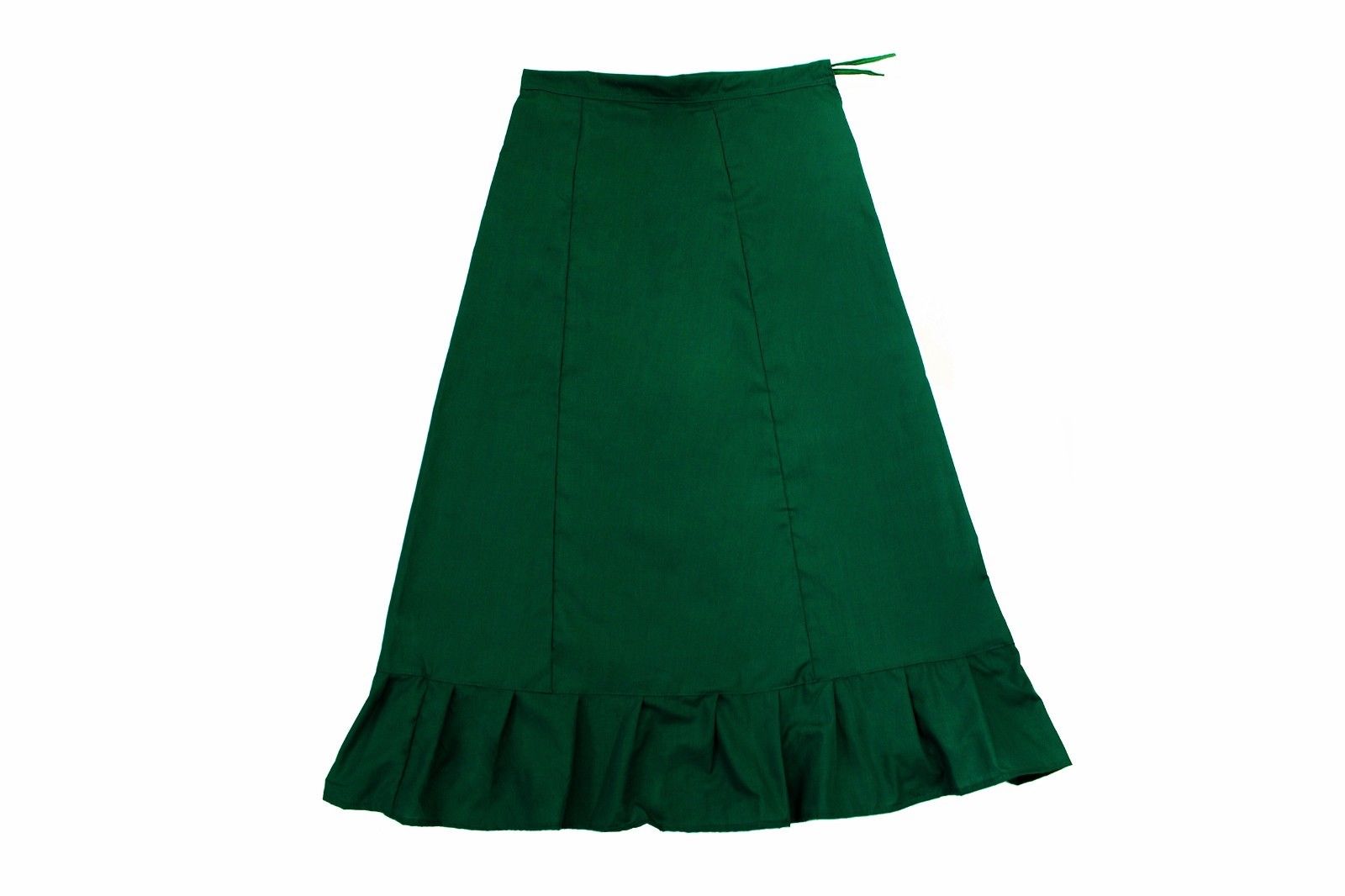 Green Cotton Saree Inner Petticoat,  Shapewear, Skirts for Women SF4223 - Siya Fashions