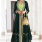 Green Georgette Anarkali Long Suit With Jacket SFYS77902 - Siya Fashions
