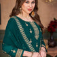 Green Indian Sangeet Plus Size Palazzo Suit SFDFS18401 - Siya Fashions