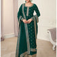 Green Nidhi Shah Bollywood Palazzo Suit In Silk SFSA289409 - Siya Fashions