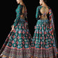 Green Patola Print Silk Sangeet Lehenga Choli SFDSIF2402 - Siya Fashions