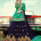Green Wedding Party Palazzo Sharara Suit In Satin SFNPV5403R - Siya Fashions