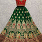 Green Wedding Silk Heavy Lehenga Choli Gotta Patti SFANJ1237 - Siya Fashions