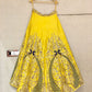 Yellow Haldi Ceremony Peacock Embroidered Lehenga SFBE0112 - Siya Fashions