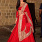 Katrina Kaif Silk Bridal Lehenga With Border Work SFINS3553 - Siya Fashions