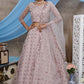Lilac Pink Net Sangeet Lehenga Choli In Net SFKHU7904 - Siya Fashions