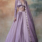 Lilac Wedding Lehenga Silk Mirror Work  SFINS1278 - Siya Fashions