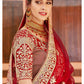 Maroon Red Bridal Wedding Lehenga In Velvet SFARY10607 - Siya Fashions