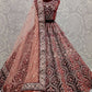 Maroon Royal Velvet Indian Bridal Lehenga Zircon Stone Work SFANJ1364 - Siya Fashions