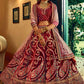 Moron Royal Pure Handwork Velvet Bridal Lehenga SFARY11007 - Siya Fashions