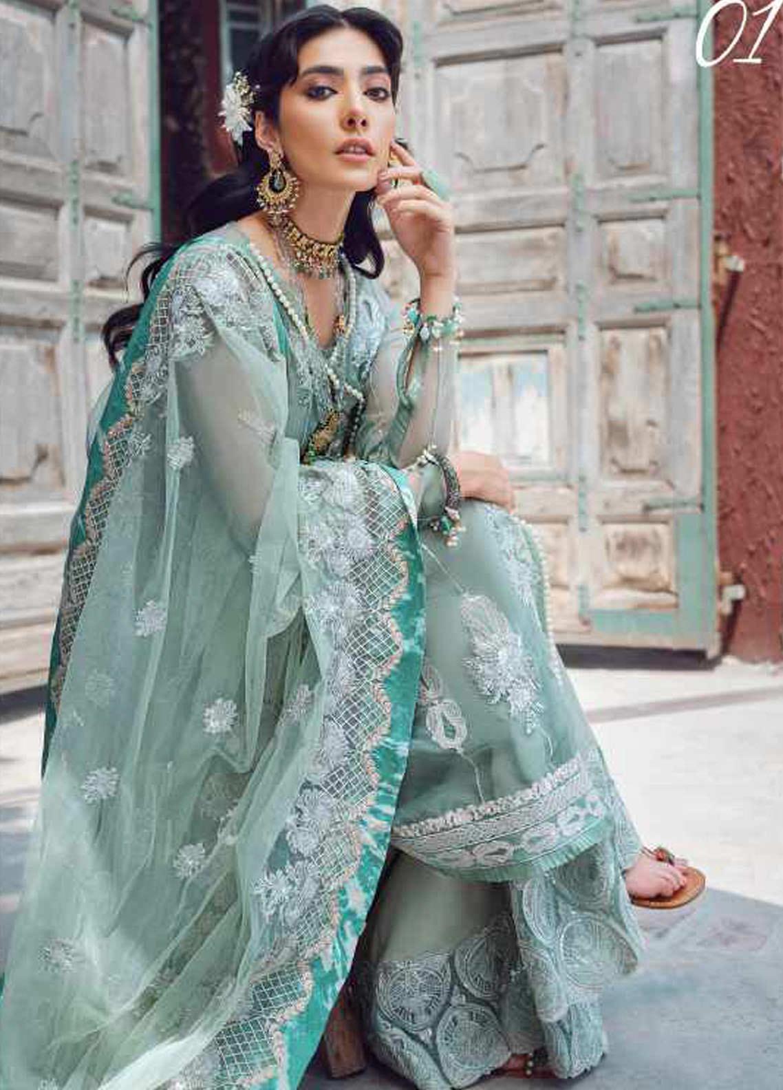Pakistani Designer Shiza Hassan Kinaar Festive 01 Sohni - Siya Fashions