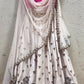 Pink An White SIlk Lehenga Choli With Zari Work SINSF214 - Siya Fashions