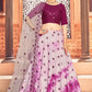Pink Cotton Print Navaratri Wedding Party Lehenga Choli SFKHU11106 - Siya Fashions