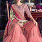 Pink Heavy Palazzo Sharara Suit Chanderi Silk SFSWG5304 - Siya Fashions