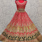 Pink Multi Design Hand Embroidered Silk Bridal Lehenga Choli SFANJ1176 - Siya Fashions