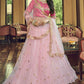 Pink Net Wedding Lehenga Choli Sequin Work SIDR1605 - Siya Fashions