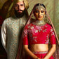 Pink Bridal Silk Lehenga Set Sequin Motif Disc Work SFINSB94 - Siya Fashions