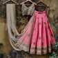 Pink Raw Silk Lehenga Stone Sequin SIYA128IN - Siya Fashions
