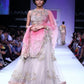 Pink Wedding Reception Net Floral Lehenga  SF3433IN - Siya Fashions