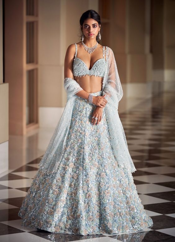 And she shines, brighter than any sun, gleaming with joy. #coolbluezbride  @roopsisuri #de… | Indian bridal outfits, Best indian wedding dresses,  Indian bridal dress