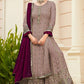 Purple Georgette Wedding Palazzo In Mirror Work SFYS66106 - Siya Fashions