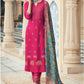 Rani Pink Pure Bemberg Silk Wedding Palazo Suit SFSA284201 - Siya Fashions