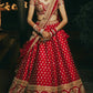 Red Bridal Wedding Royal Haute Couture Silk Lehenga BRIDAL421 - Siya Fashions