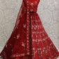 Red Cherry Indian Bridal Wedding Lehenga In Net SFANJ1125 - Siya Fashions