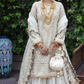 White Pakistani Bridal Wedding Party Long Lehenga SFES543 - Siya Fashions