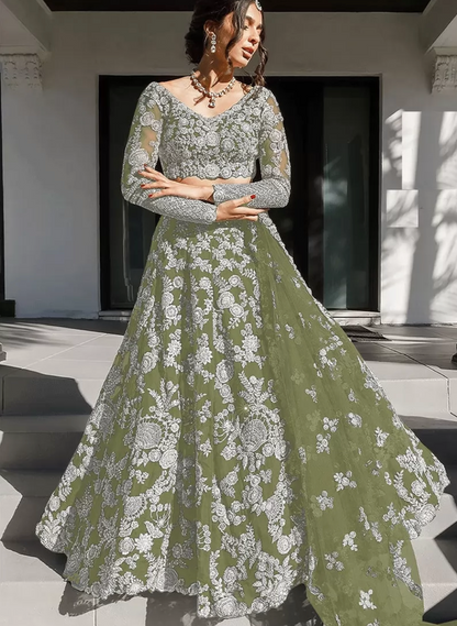 Designer Bridal Wedding Lehenga Choli In Net SFZ117142 - Siya Fashions