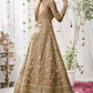 Beige Bridal Wedding Georgette Long Anarkali Gown In Net SFZ119942 - Siya Fashions