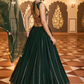 Green Indian Wedding Reception Lehenga Choli In Georgette Net SF122527 - Siya Fashions