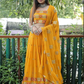 Yellow Indian Wedding Reception Lehenga Choli In Georgette Net SFZ122867 - Siya Fashions