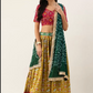 Green Indian Patola Silk Lehenga Choli SFZ105286 - Siya Fashions