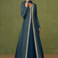 Teal Sangeet Anarkali Wedding Gown In Georgette SF127505 - Siya Fashions