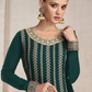 Green Indian Sequin Dupatta Palazzo Suit In Georgette SFF129756