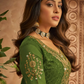 Green Indian Pakistani Palazzo Suit In Brasso SF129610