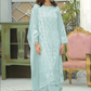 Blue Georgette Indian Pakistani Long Palazzo Suit SFZ128288