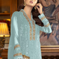 Sky Blue Georgette Indian Pakistani Churidar Suit SFZ128283