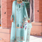 Turquoise Georgette  Indian Pakistani Palazzo Salwar Kameez SFZ128817