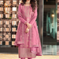 Pink Silk Indian Pakistani Palazzo Salwar Kameez SFZ128791
