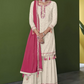 White Georgette Indian Salwar Kameez Suit SFZ125433