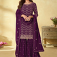 Purple Georgette Indian Salwar Kameez Suit SFZ125408