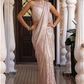 Pink Sequin Indian Pakistani Bridal Saree In Lycra SIRM45323