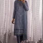 Grey Pakistani Viscose Embroidery Churidar Suit In 3 Pieces SFSBBK221