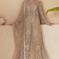 Gold Wedding Net Pakistani Long Gown Anarkali Suit SFES50932