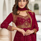 Red Bridal Wedding Georgette Indian Pakistani Anarkali Suit SFFZ130782